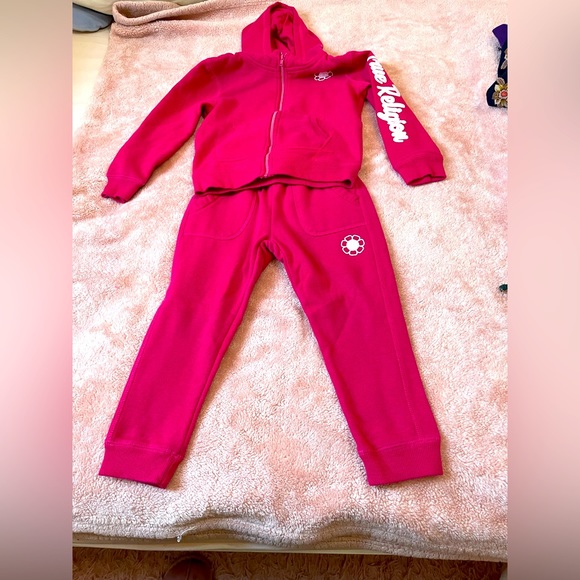 True Religion hoodie and pants girls size 4 - Picture 1 of 8